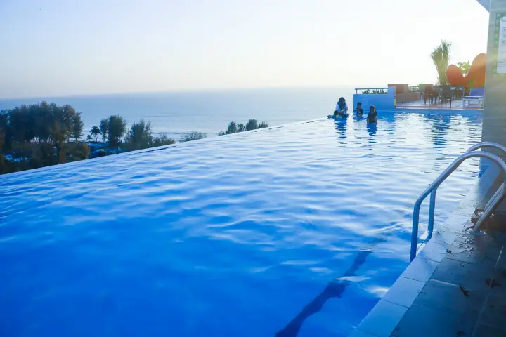 Infinity pool overlooking the sea